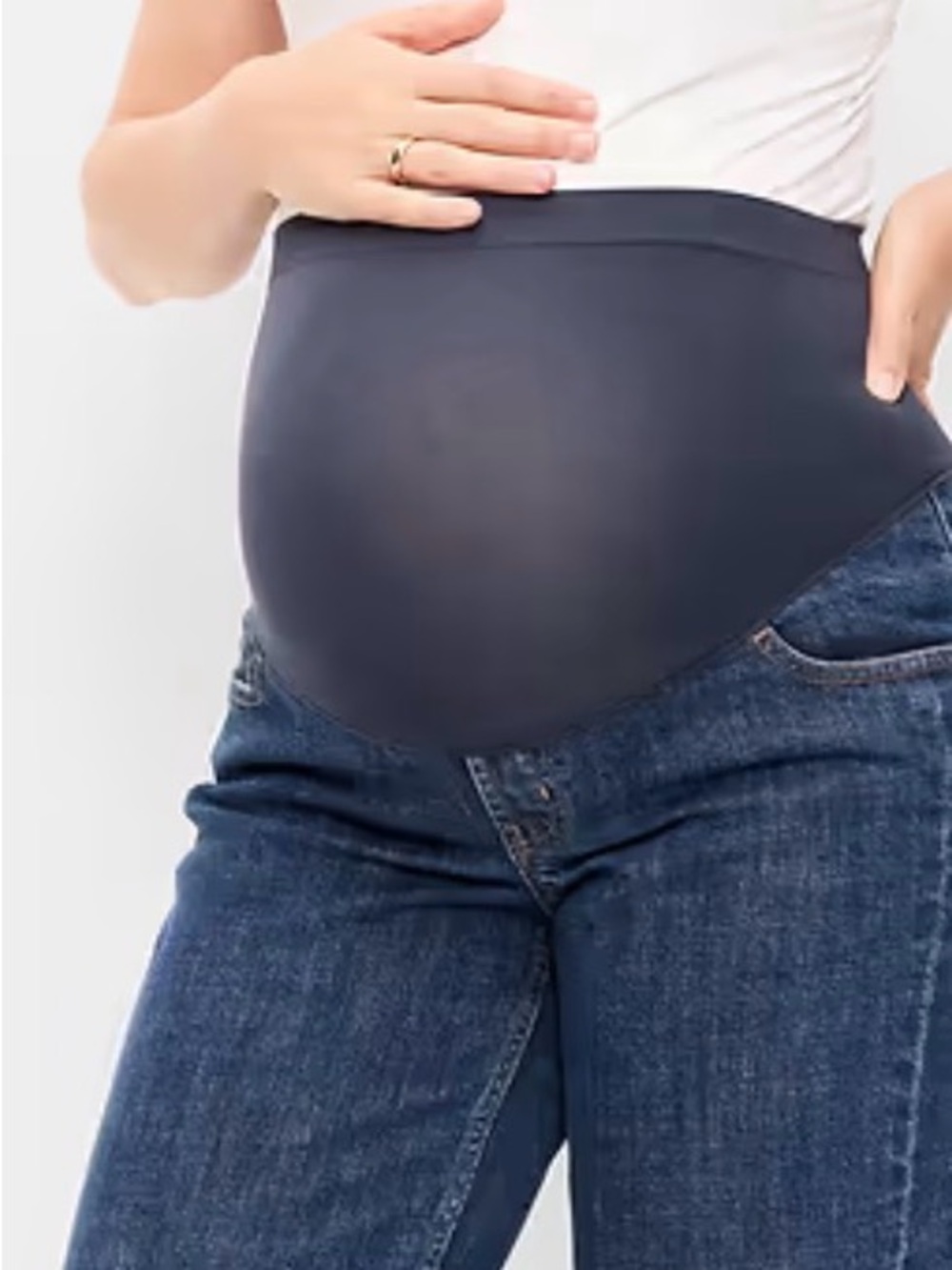 Old Navy Maternity Boot Cut Jeans in Dark Blue